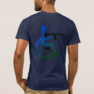 Rad & Armed - No Circle DK Blue - Made in USA T-Shirt