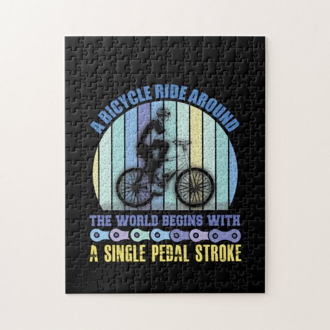 Rad Art A Fahrradtour Puzzle (Vertikal)