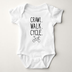Rad Baby, Crawl Walk Cycle Baby Strampler