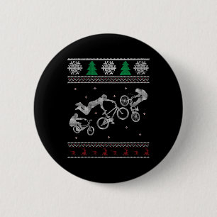Rad Bmx-Shirt - Weihnachten im Juli - Schneeflocke Button