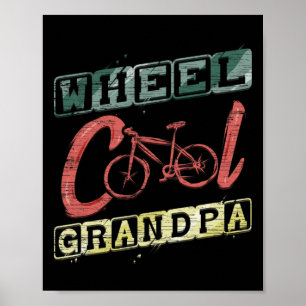 Rad cooler Opa-Geschenk für Radfahrer Radtour Radf Poster