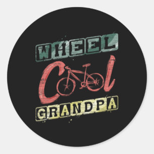 Rad cooler Opa-Geschenk für Radfahrer Radtour Radf Runder Aufkleber