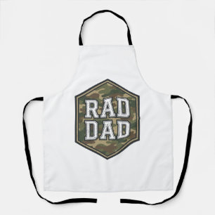 Rad Dad Camo Sechseck Vintage Gravur Design_1 Schürze