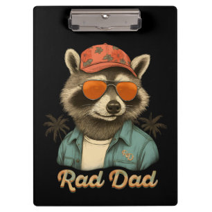 Rad Dad Lustiger Glücklicher Vatertag Vintage Klemmbrett