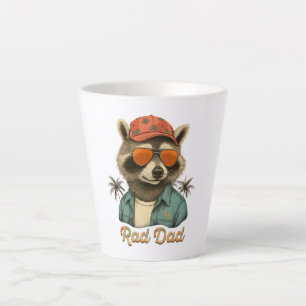 Rad Dad Lustiger Glücklicher Vatertag Vintage Milchtasse