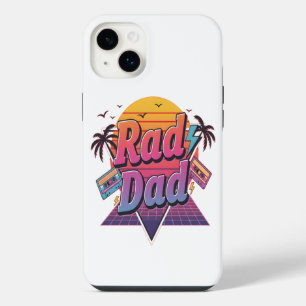Rad Dad – Retro 80er Neon Style für coole Väter iPhone 14 Plus Hülle
