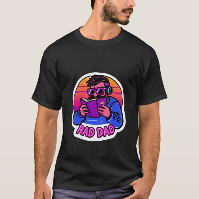 Rad Dad – Retro Cooler Vatertag  T-Shirt (Vorderseite)