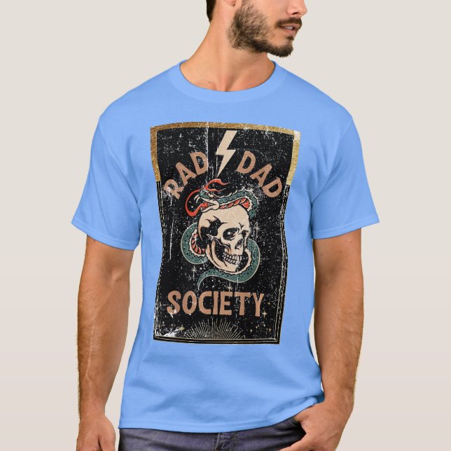 Rad Dad Society Cool Dad Club Dad Life Fathers Day T-Shirt (Vorderseite)