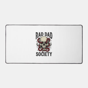Rad Dad Society Vintage-Totenkopf-Schlangenshirt-D Schreibtischunterlage