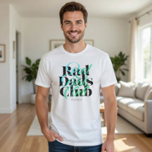 Rad Dads Club Moderne Teal-Typografie Personalisie