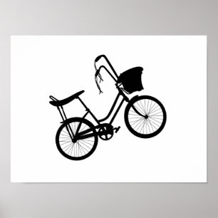 Rad der 80er Jahre (schwarz) Poster