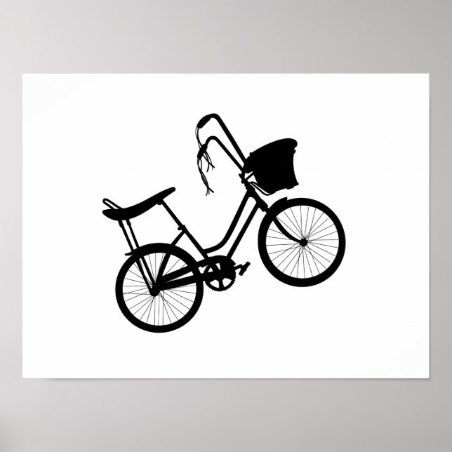 Rad der 80er Jahre (schwarz) Poster (Vorne)