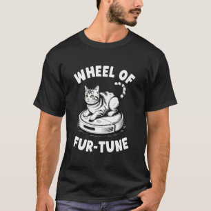 Rad der Fur-Tune-Katzen-Witz-Roboter-Staubsauger-R T-Shirt