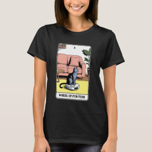 Rad der Fur-Tune Tarotkarten-Katzenroboter-Staubsa T-Shirt