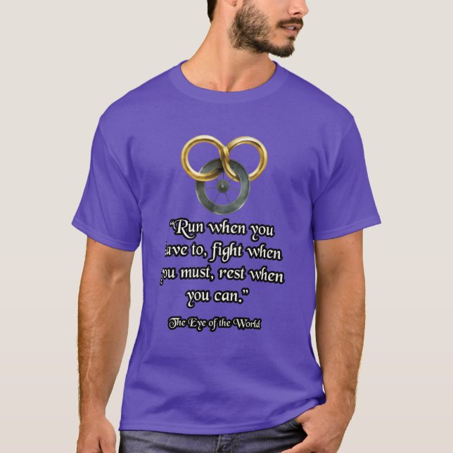Rad der Zeit Zitat Freund T-Shirt (Vorderseite)