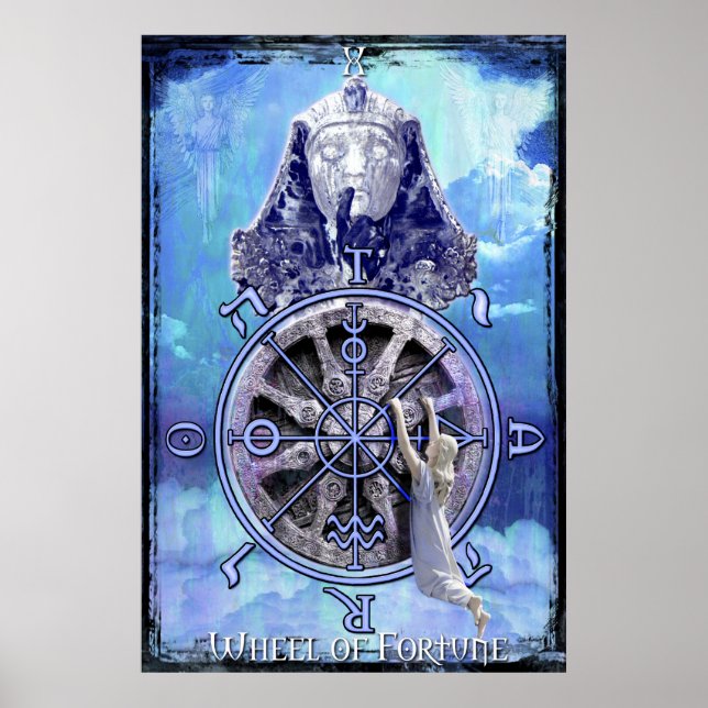 Rad des Glücks Tarot Print Poster (Vorne)