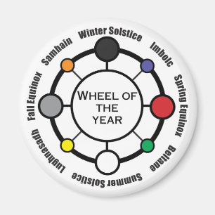 Rad des Jahr-Magneten Magnet