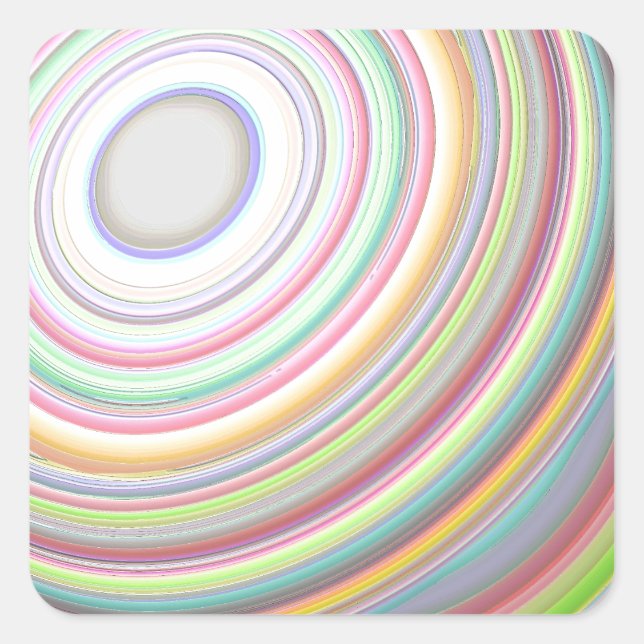 Rad des Lebens Quadratischer Aufkleber (Vorderseite)