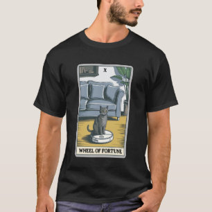 Rad des Schicksals Roboter Staubsauger Lustige Tar T-Shirt