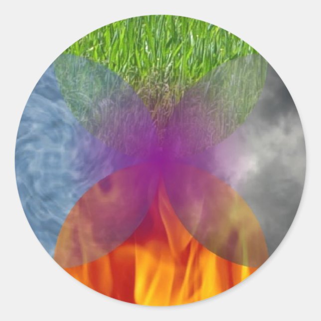 Rad des Seins - erweitert Runder Aufkleber (Vorderseite)