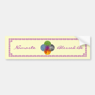 Rad des Seins - Gelb Autoaufkleber