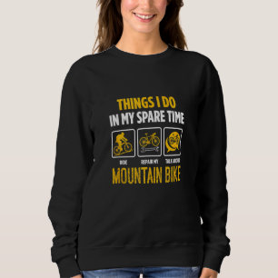 Rad fahren und reparieren Mountainbike Funny Cycli Sweatshirt