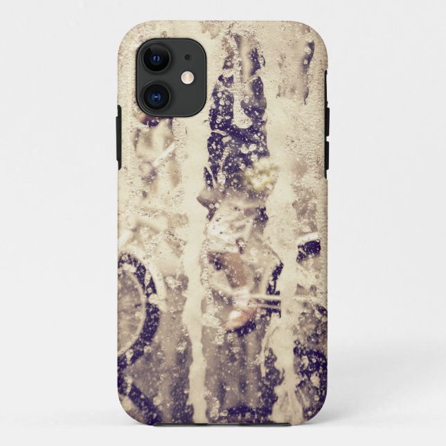 Rad im Regen Case-Mate iPhone Hülle (Rückseite)