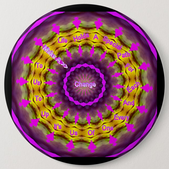 Rad-Knopf Button (Vorderseite)
