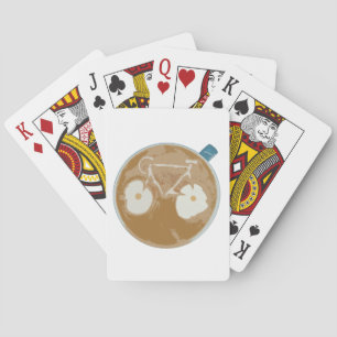 Rad-Latte-Kunst Spielkarten