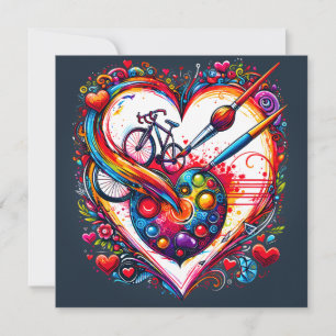 Rad-Liebe Valentinstag-Geschenk Feiertagskarte