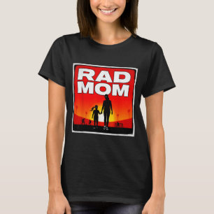 Rad mama Mutter und Tochter Fußballmutter Sonnenun T-Shirt