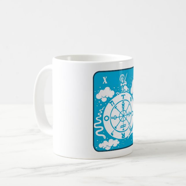 Rad of Fortune - Vending Machine Tarot der 60er Ja Kaffeetasse (Vorderseite Links)