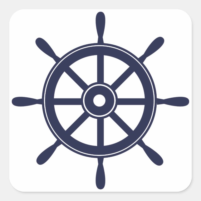 Rad Quadratischer Aufkleber (Vorderseite)