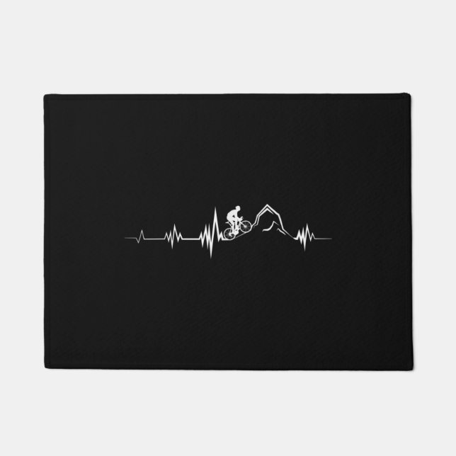 Rad Racing Racing Mountain Bike Fußmatte (Vorderseite)