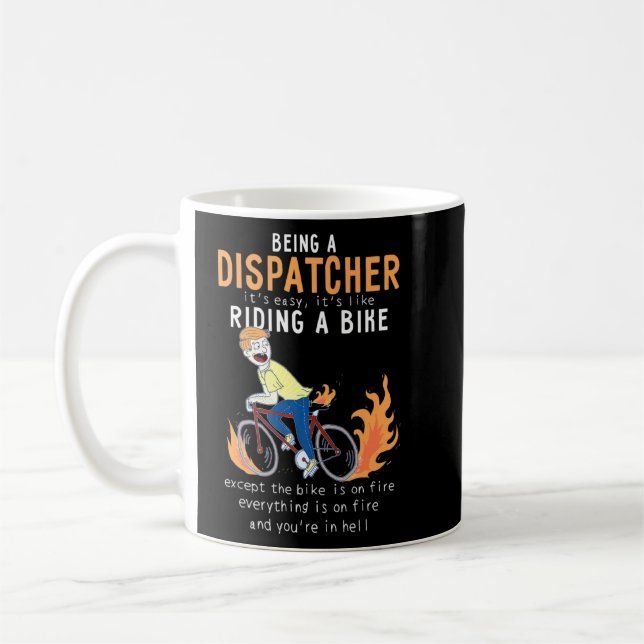 Rad-Rad-Abenteurer Funny Kaffeetasse (Links)