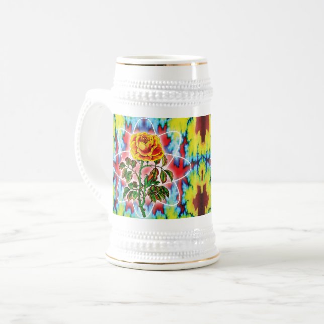 Rad Rad Rose Bierglas (Vorderseite Links)