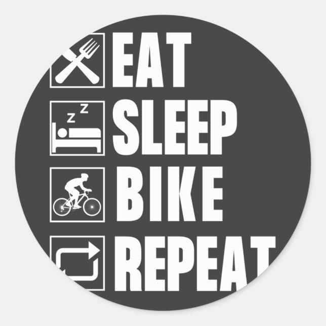 RAD RUNDER AUFKLEBER (Vorderseite)