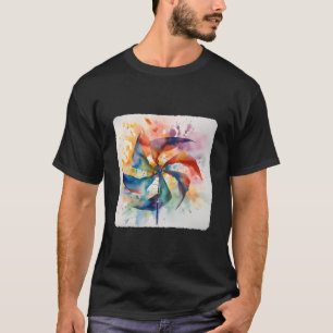 Rad Singen Wind Farbige Rotationsblätter T-Shirt