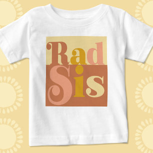 Rad Sis Big Sister Retro Baby-T-Shirt Baby T-shirt