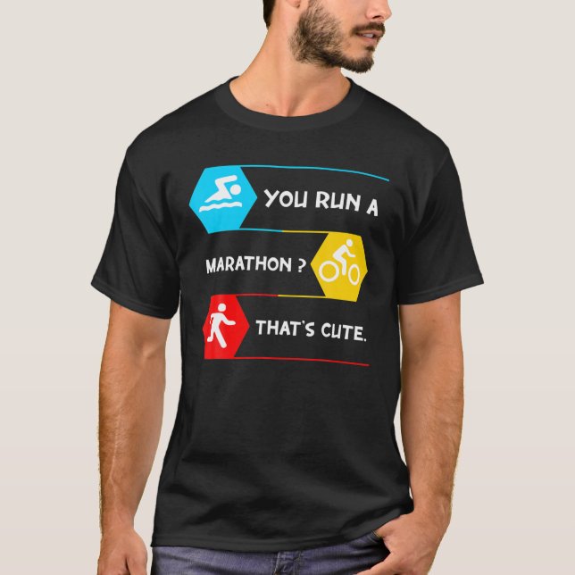 Rad Swim Rafting Triathlete T-Shirt (Vorderseite)