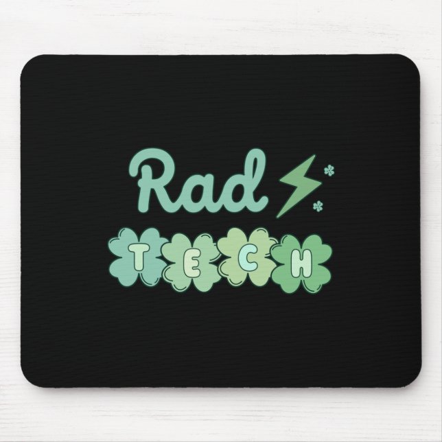 Rad Tech St. Patrick's Day Röntgenbild Irisch Glüc Mousepad (Vorne)