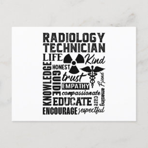 Rad Tech Technologist Xray Radiology Technician Postkarte
