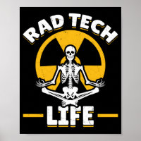 Rad Tech Yoga Skeleton Xray Radiology