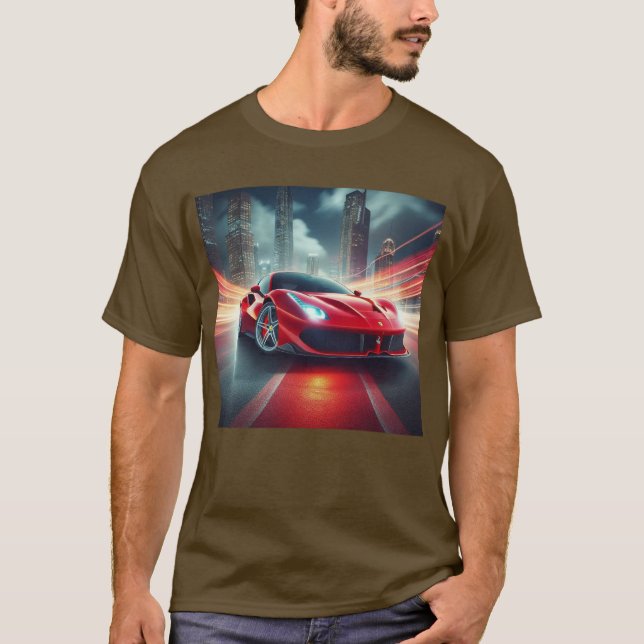 Rad the Rush: Hochleistungs-Auto-T - Shirt (Vorderseite)