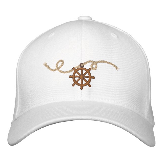 Rad und Seil Bestickte Baseballkappe (Vorderseite)