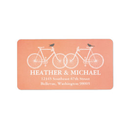 Rad- und Vogelrücksendesiegel Adressaufkleber