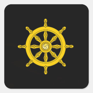 Rad von Dharma Aufkleber - Schwarzes