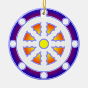 Rad von Dharma Keramik Ornament