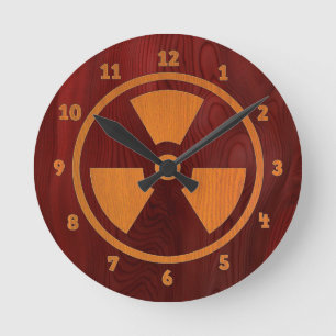 Rad Wood Runde Wanduhr