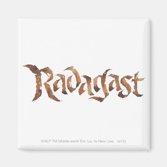 RADAGAST™ Name texturiert Magnet (Vorne)